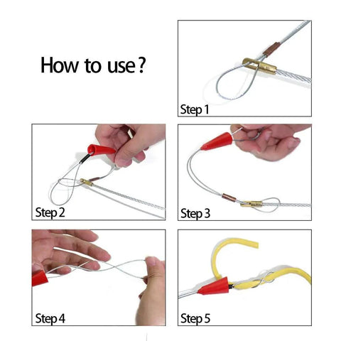 Rock Solid Fiberglass Wire Puller Kit Features 10 Heavy Duty Rods With Threaded Brass Connectors And Flexible Joints For Smooth Sailing On Electrical Jobs. Step-by-step guide for using the wire puller.