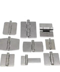 Assorted stainless steel weldable door hinges without holes for cabinets and drawers, heavy-duty chest of drawers hardware accessory, 1 piece, color T