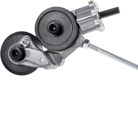 This Electric Drill Metal Nibbler Plate Cutter Attachment for precision cutting steel copper aluminum with attachment detail.