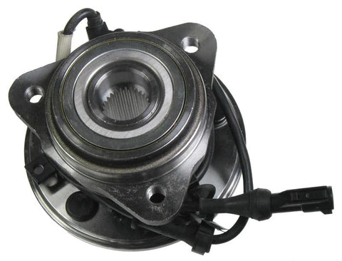 Two Piece Front Wheel Bearing And Hub Assembly Set For Ford Ranger 2000 2001 2002 4WD ABS And Mazda B Series B3000 B4000 close-up view