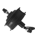 36V 500W Brushless Hub Motor With Quiet Aluminum Rim For Electric Bikes Fits 16 To 29 Inch Wheels, side view shown
