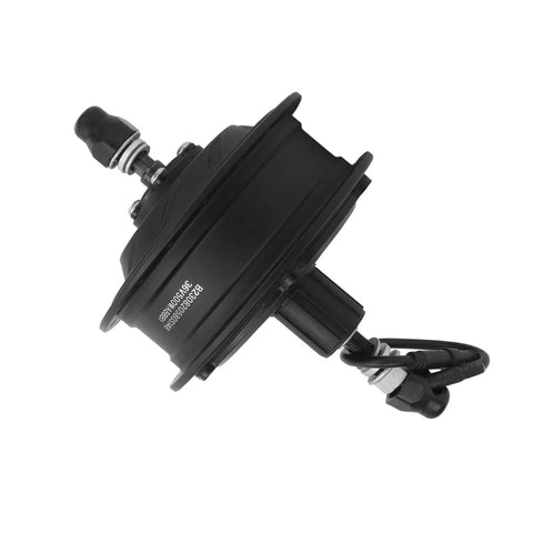 36V 500W Brushless Hub Motor With Quiet Aluminum Rim For Electric Bikes Fits 16 To 29 Inch Wheels, side view shown