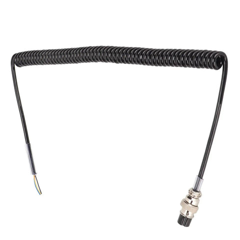 4 Pin Radio Mic Cable Replacement Cord With Prewired Female Plug For CB HAM Radios Flexible Coiled