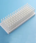Heavy Duty Fiberglass Reinforced Plastic Test Tube Rack 102 Well Drying Stand Autoclavable White Benchtop Organizer 6x17 Grid