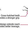 Person holding 11 Inch Hose Gripper Pliers Set, 3 Piece, Fits 5/16, 1/2, 3/4 Inch Hoses, Round Jaws For Easy Removal And Installation