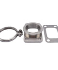 Forward Turbo 5449G Stainless Steel Vband Zero Point Seven Two AR IWG T25 Adapter components displayed.