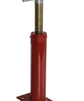 Heavy-Duty Basement Floor Jack With 16 Inch Lift Height And 9,738 Pound Capacity In Red Steel, Telescoping Brace For Precise Beams Leveling