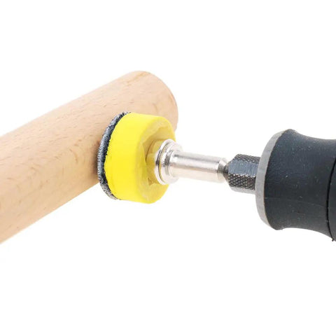 110 Piece 1 Inch Sanding Discs Set With 2 Mandrels And Hook And Loop Shank Pads 40 To 600 Grit Polishing Kit used on wood