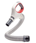 Rotator Hose Handle Replacement For Lift Away Vacuum Pro Series Models NV500 NV501 NV502 NV503 NV504 NV505 NV510 NV520 NV552 UV560 UV561 And More Models Easy DIY Fix For A Loose Worn Or Leaking Hose showing complete unit with gray hose and white handle.