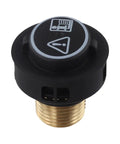 Brass Steam Cleaner Safety Valve With Black O Ring, Easy Install Replacement Part for High Pressure Steam Cleaners, Durable Anti Slip Washer Design, Replaces Worn Valves and Prevents Leaks, Fits Various Models black cap with brass threaded base