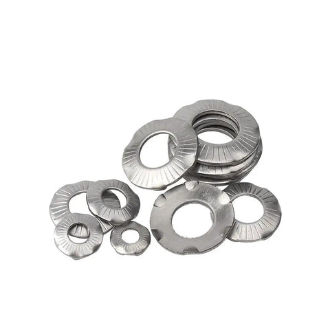 Heavy Duty Claw Lock Washers Deliver A Knuckle Busting Grip To Halt Bolts From Shaking Loose On Rough Job Sites Premium 304 Stainless Steel, assorted sizes.