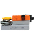 Heavy Duty 10Nm Ac Dc 24V Hvac Damper Actuator With No Sweat Wiring For Air Control Valves And Ventilation Systems, side view showing components.