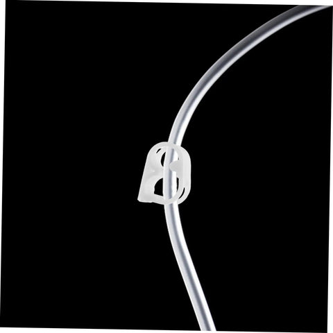 Five Piece Lab Flow Control Clamp Set For Regulator Hoses And Tubes Perfect For Precise Experiments And Home Brewing Flexible Tubing And User Friendly Design Easy To Use Durable Hose Clip Tool shown on tubing