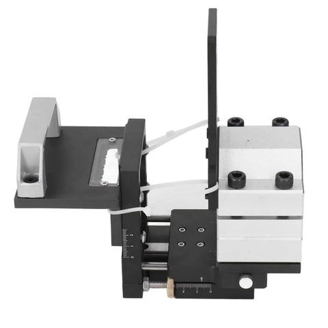 Solid Build Height Adjustable Woodworking Slotting Bracket with precise aluminum guide rail and smooth adjustments.