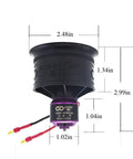 50mm 11 Blades Ducted Fan with RC Brushless Motor 4300KV, dimensions marked, for EDF 4S RC jet airplane, plug and play setup.