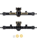 Metal Front And Rear Axle Set Upgrade For One Twenty Fourth Scale SCX24 RC Crawlers Fits Gladiator Deadbolt JLU C10 Off-Road