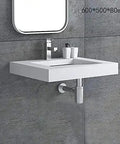 Fresh Modern White Vessel Sink Built Tough From Premium Engineered Stone For A Top Tier Bathroom Remodel With Seamless Over Counter Design And Stain Resistant Finish That Really Slaps Without Included Faucet, 23.6x19.7x3.15in.