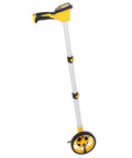 TOPINCN Digital Measuring Wheel, Backlit Display with a yellow handle and large wheel, perfect for precise distance measuring.