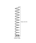 Drink Pusher Coil Spring For Vending Machines Replacement Parts For Beverage Dispensers shown in black, 41x6.5cm.
