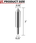 Dead On Router Bit Template Guide Base Plate Centering Tool Built For Exact Alignment On Quarter And Half Inch Collets Heavy Duty Hss Design Delivering Knockout Precision Woodworking Every Time, 3-inch tool with 0.5-inch top diameter.