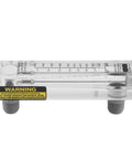 Glass Panel Liquid Flow Meter For Water 0.2-2 GPM And 1-7 LPM Easy Read Glass Water Measuring Meter with clear dial, side view