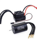 All Weather 3650 3900KV Sensorless Brushless Motor and 60A ESC Combo Set Waterproof for one tenth scale RC cars and trucks