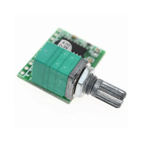 Compact USB Powered PAM8403 2 Channel Digital Power Amplifier Board 5V DC With 2 x 3W Output And Volume Potentiometer
