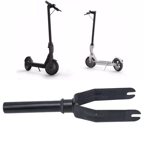 Front Fork Replacement For Electric Scooters Beefed Up Aluminum Alloy Front Fork shown with compatible scooters