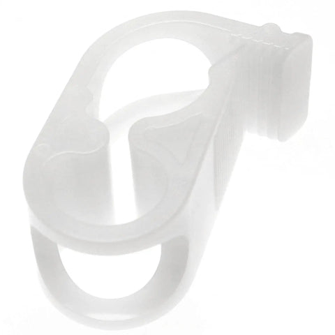 4 Pack Water Flow Control Hose Clamps For 1/4 To 1/2 Inch Tube OD Shut Off Adjustable Clips White Workhorse Plastic Clamps