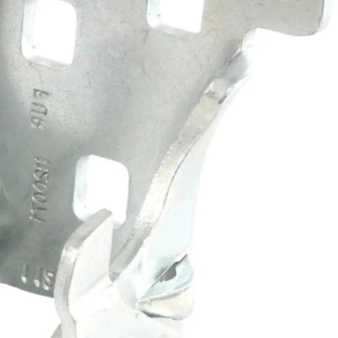 Drop In Replacement Passenger Side Upper Steel Door Hinge For GMC Yukon And Yukon XL 1500 Models Years 2007 Through 2014 OE Part Number 25854416 close-up view showing steel construction and bracket details.