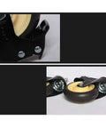 Built Like A Tank Heavy Duty Swivel Casters With Wheel Brake Three Quarter Inch Industrial Rubber Wheels close-up view of caster wheel and brake mechanism.