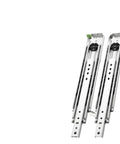 Heavy Duty Ball Bearing Drawer Slides Full Extension Guide Rails showcasing shiny cold rolled steel construction for custom cabinets.