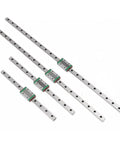 Beefy 9mm Linear Rail Kit With Slide Block for 3D Printers and CNC Machines, 90mm to 1000mm lengths, heavy duty precision steel.