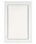 Jumbo Outdoor Mounting Block For Large Coach Lamps And Meters By Builders Edge, UV Stabilized White, Durable, Maintenance Free Block