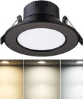 WKNHHL Recessed Lighting Housing Trim Kits Black Aluminium Embedded Integrated Grille Ceiling Spotlight LED Panel Downlight