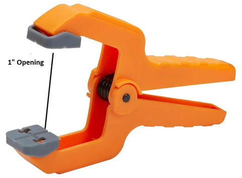 Mini 1 Inch Spring Clamp Set Of 20 Durable Polymer Clamps For Tight Spaces With Pivoting Pads For Rock Solid Grip And Quick Grab