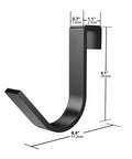 Beefy Heavy Duty Overhead Garage Ceiling Storage Hooks Four Pack Add On Rail Hook Accessory For Hanging Bikes Ladders