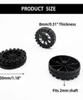 30 Pack 30mm Plastic Toy Car Wheels With 15 Shaft Axles For RC Cars Trucks And Robots DIY Model Parts Wheel Accessories