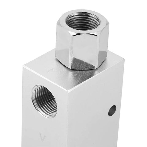 Vacuum generator CV-25HS, aluminum pneumatic ejector with Rp1/4 thread and 1.5 mm nozzle.