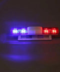Dope RC Lighting Kit With Bright LED Strips for 1/8 and 1/10 Scale RC Cars, red and blue flashing lights on dark background