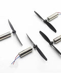 614 Hollow Cup Drone Propellers And Coreless Micro Motors Kit for RC helicopters and quadcopters shown with 4 micro motors