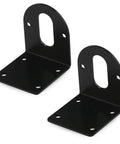 2-pack heavy-duty motor mounting bracket for 550 545 540 DC motors, black steel rust-resistant with M3 M4 holes, for DIY saw machines