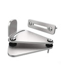 Stainless Steel Barn Door Lock Hardware Sliding Privacy Latch For Closet Shed Pocket Doors And Wood Gates Brushed Nickel Finish