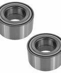 Front Wheel Hub Bearing Pair Kit for Hyundai Elantra Veloster Forte Soul and Forte5 Driver Left and Passenger Right Front Wheel Bearings Compatible With 2010-2018 Forte 2010-2016 Soul 2010-2017 Veloster 2014-2018 Forte5 2010-2016 Elantra, two metal ball bearings for automotive use.