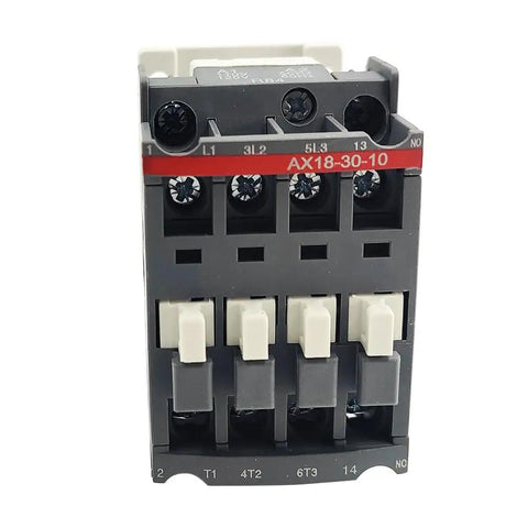 Front view of Beefy 120V Coil AC Contactor, 3-Pole 18A Electrical Switch for 110-120V systems, industrial grade power relay.