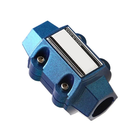 Front view of a blue Metal Car Gasoline Saver Device For Better Fuel Economy Save Gas Without Sacrificing Power Reduces Engine Dirt And Corrosion High Temp Resistant Magnet Tool
