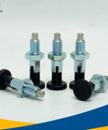 Top-Shelf Indexing Plunger Lock Pin Index Bolt M10-1.5 Coarse Thread Screw Stainless Steel 303 Carbon Steel MT302ZB Pro-Shop Grade Heavy-Duty Workholding Bolt With Sure-Grip Lock in a group display.