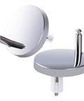 Toilet Seat Hinge Replacement Kit With Expanding Screws And Quick Release Bolts Heavy Duty Nuts And Fasteners, stainless steel top view.