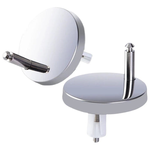 Toilet Seat Hinge Replacement Kit With Expanding Screws And Quick Release Bolts Heavy Duty Nuts And Fasteners, stainless steel top view.