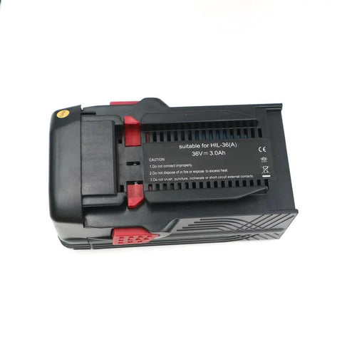 6000mAh 36V Replacement Battery For Hilti Tools With Overcharge Protection And No Memory Effect, black and red design